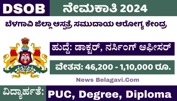 District Surveyors Office Belagavi Recruitment 2024