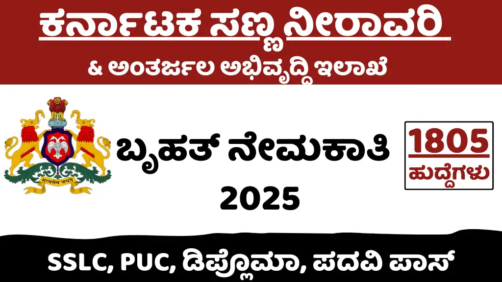 Karnataka Minor Irrigation & Ground Water Development Department Recruitment